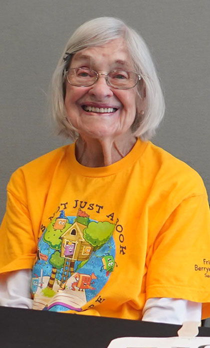 A volunteer at the 2024 Summer Learning Kickoff event.